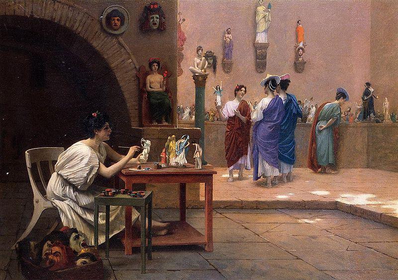 Jean-Leon Gerome Painting Breathes Life into Sculpture oil painting image